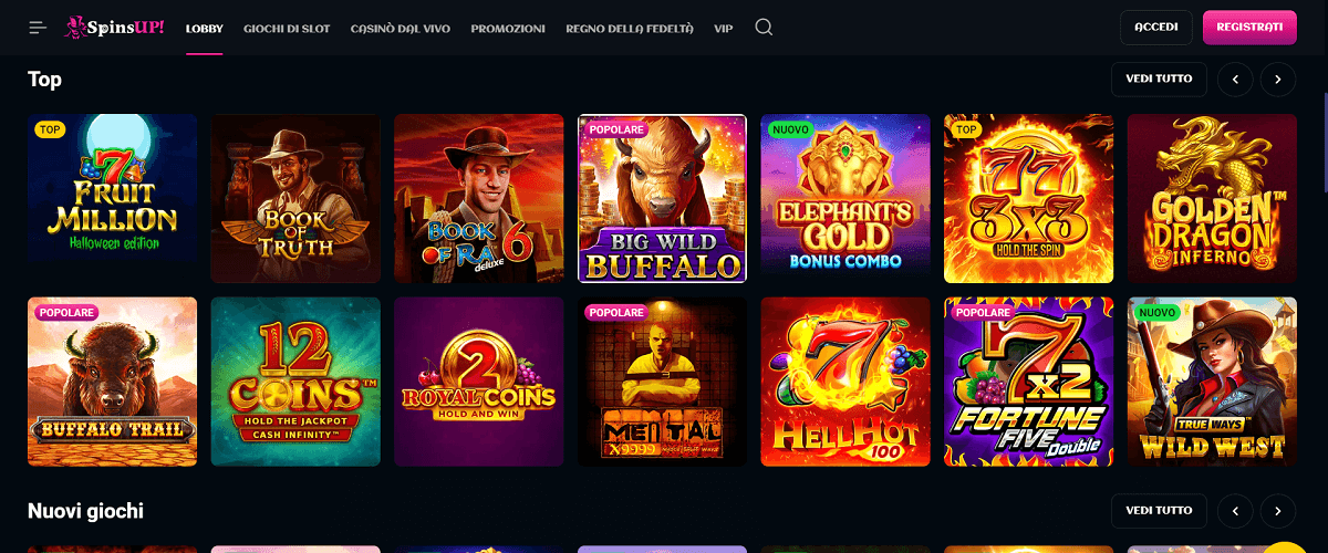 spins up casino online stranieri che accettano italiani